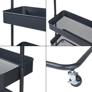 Appendiabiti su ruote Kumad 175x58x36 cm [en.casa]