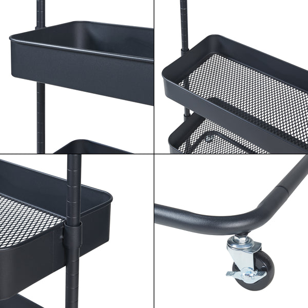 Appendiabiti su ruote Kumad 175x58x36 cm [en.casa]