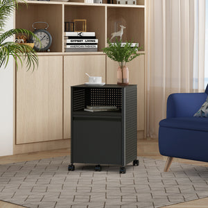 Mobile Contenitore Velvevn con Rotelle Organizzatore da Ufficio in Acciaio 54x40x36 cm - Vari Colori [en.casa]
