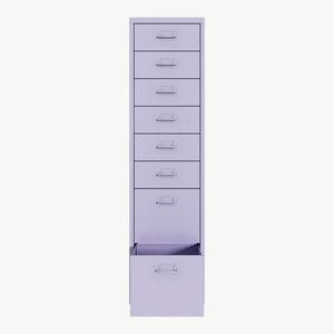Cassettiera Kökar in Acciaio Mobile Archivio con 8 Cassetti e Rotelle - Vari Colori [en.casa]

