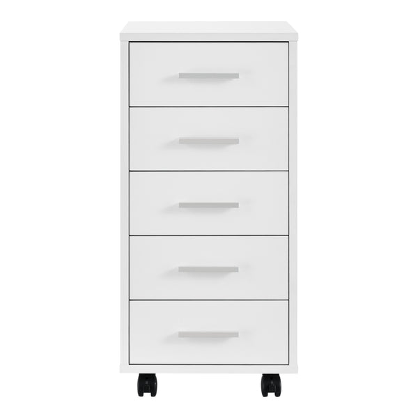 Cassettiera a Ruote Comodino con 5 Cassetti 63 x 33 x 38 cm [en.casa]