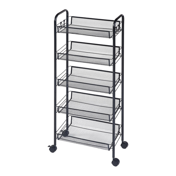 Carrello Tromsø Nero in diverse versioni [en.casa]