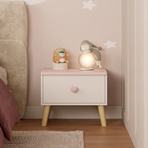 Comodino per Bambini Sandnes con Cassetto [en.casa]