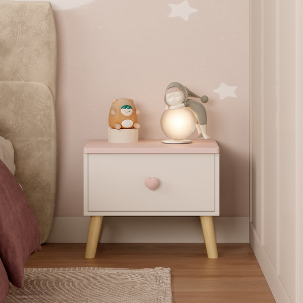 Comodino per Bambini Sandnes con Cassetto [en.casa]
