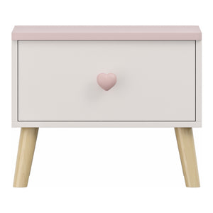 Comodino per Bambini Sandnes con Cassetto [en.casa]