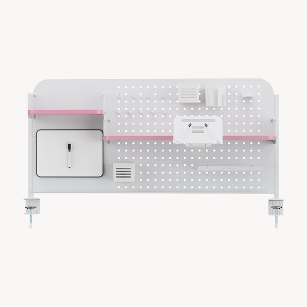 Organizzatore Sauda Pannello Forato da Scrivania con Morsetti 114x68 cm  [en.casa]