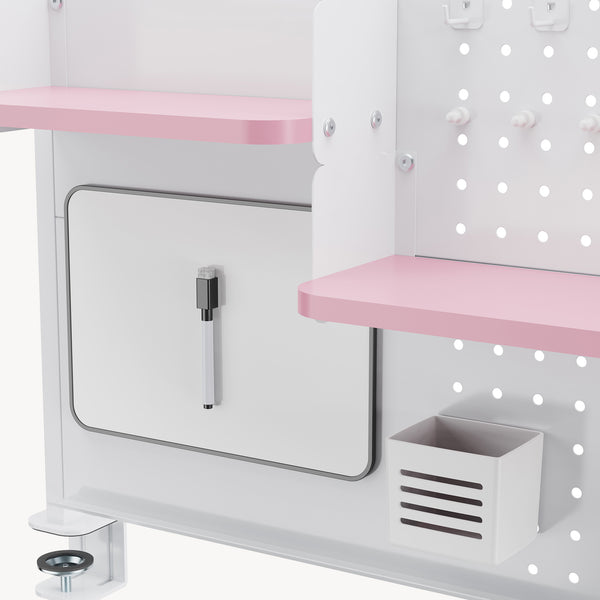 Organizzatore Sauda Pannello Forato da Scrivania con Morsetti 114x68 cm  [en.casa]