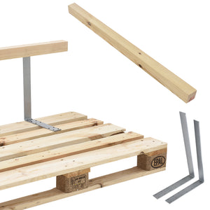 Cuscino per Mobili Pallet Bancali EPAL Divano Panca da Giardino [en.casa]
