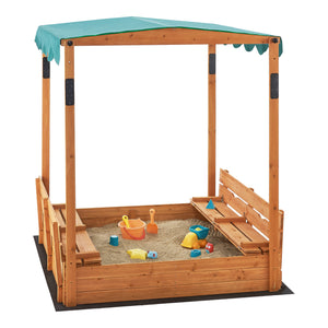 Sandbox Pitsunda con tetto regolabile in altezza 145x118x118cm [en.casa]