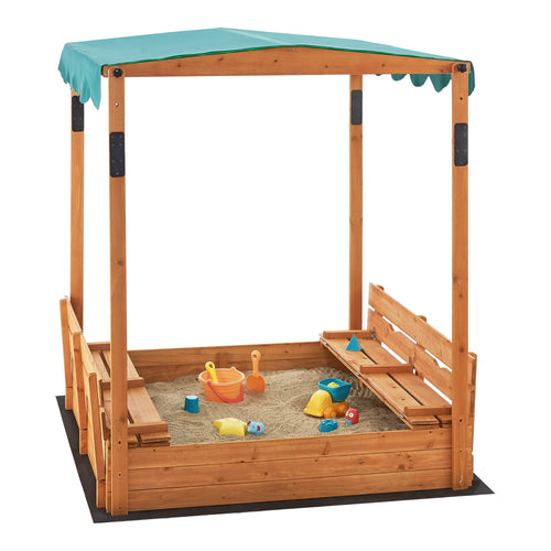 Sandbox Pitsunda con tetto regolabile in altezza 145x118x118cm [en.casa]