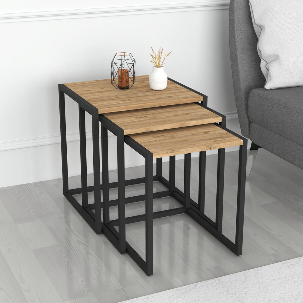 Set di tavolini Sunnfjord 3 pezzi in diversi colori [en.casa] - premiumXL
