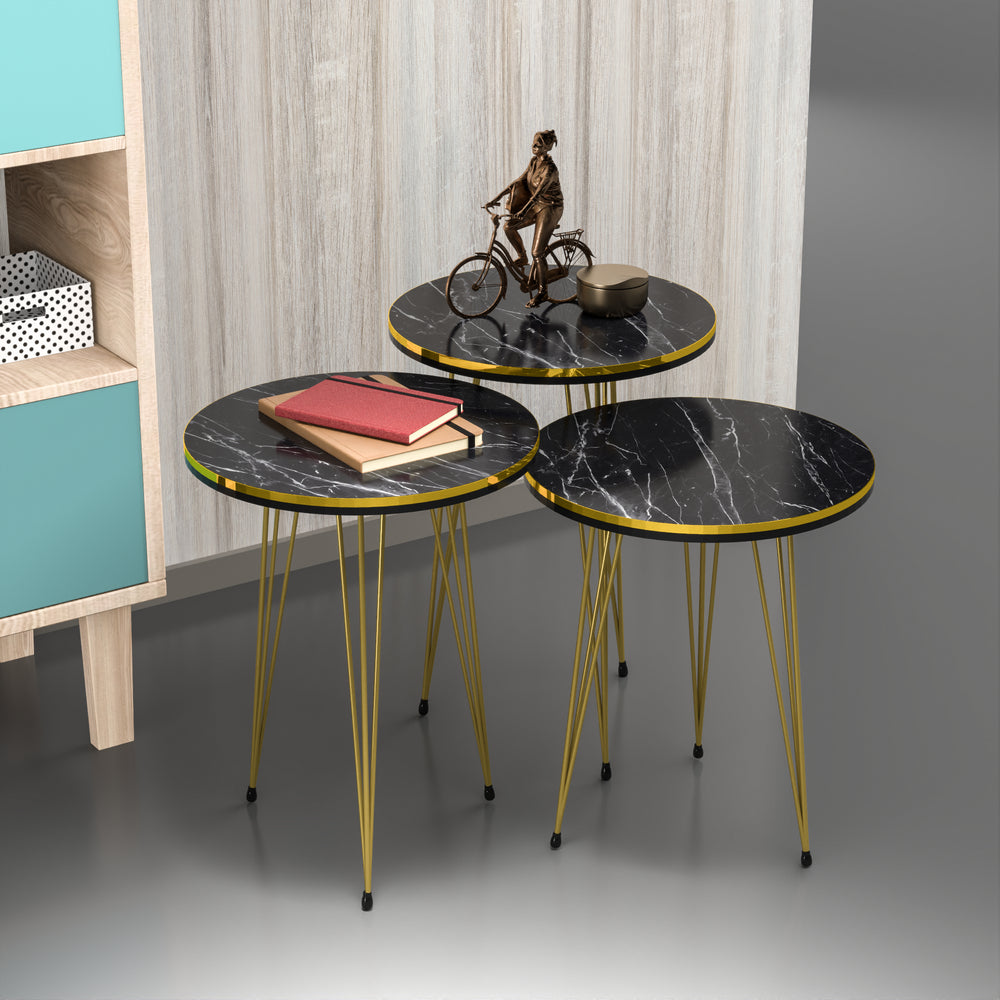 Set di tavolini Ry 3 pezzi in diversi colori [en.casa] - premiumXL