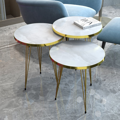 Tavolini Skibby set da 3 in diversi colori [en.casa] - premiumXL