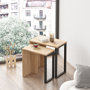 Set di 2 Tavolini Sovrapponibili Vesanto [en.casa]