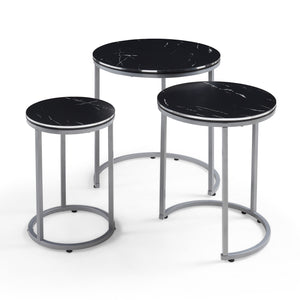 Tavolino Bornholm set da 3 in diversi colori [en.casa]