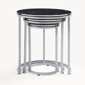 Tavolino Bornholm set da 3 in diversi colori [en.casa]