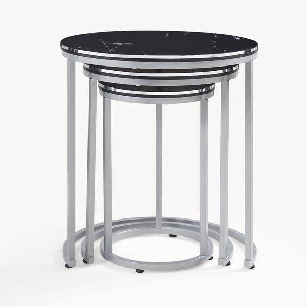 Tavolino Bornholm set da 3 in diversi colori [en.casa]