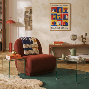 Set Kariengem di 2 Tavolini Sovrapponibili in Vetro [en.casa] 