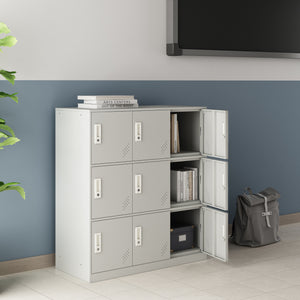 Armadio portavalori Rautavaara con 4/6/9 ante grigio chiaro [en.casa]