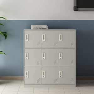 Armadio portavalori Rautavaara con 4/6/9 ante grigio chiaro [en.casa]