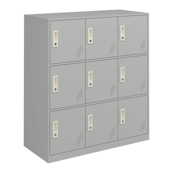 Armadio portavalori Rautavaara con 4/6/9 ante grigio chiaro [en.casa]