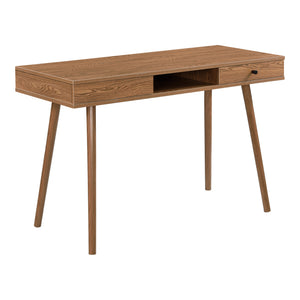 Scrivania Habo con ripiano e cassetto 115x48x74cm tono legno scuro en.casa - premiumXL
