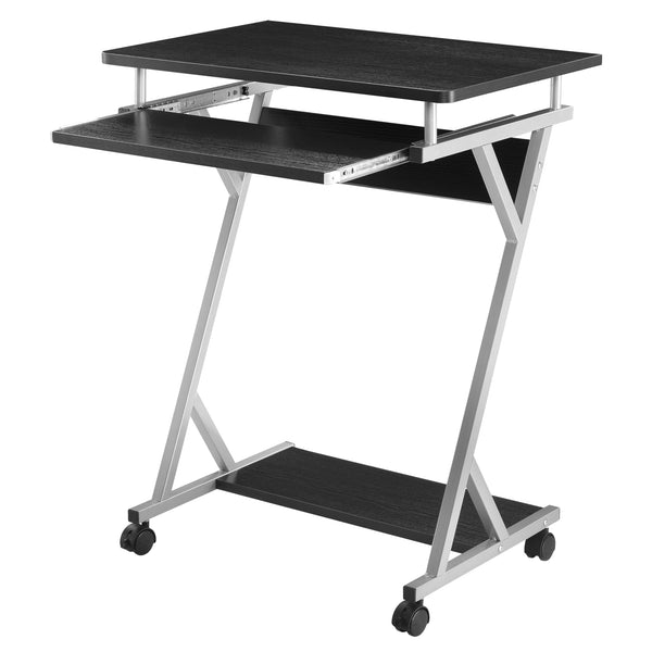 [en.casa] Scrivania per Computer 60 x 40 x 75 cm Tavolo PC con Ruote Piano Ruotabile