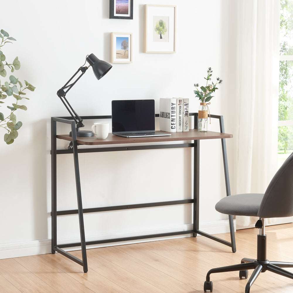 Scrivania pieghevole Ringerike 104,5x53x85,5cm Nero/Noce [en.casa]