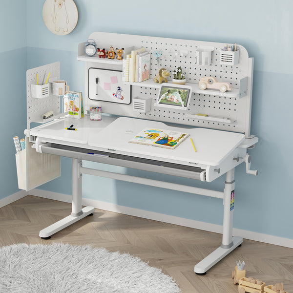 Organizzatore Sauda Pannello Forato da Scrivania con Morsetti 114x68 cm  [en.casa]