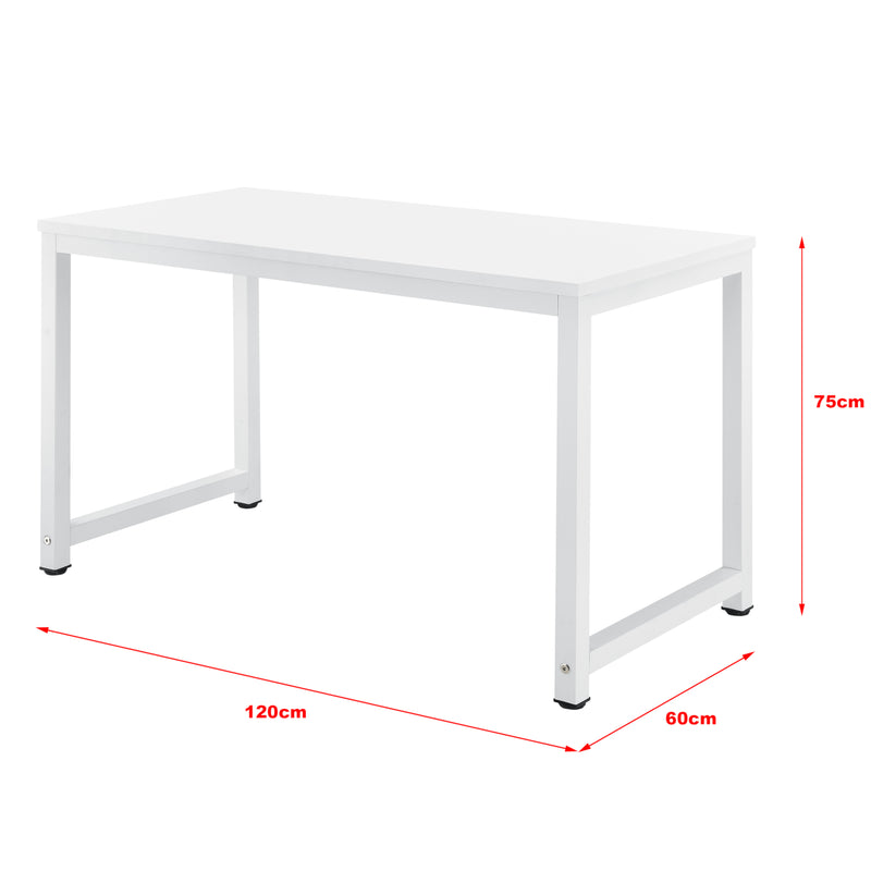 Schizzo in scala Scrivania Herning Tavolo PC con Piano Rettangolare 120x60 cm - [en.casa]