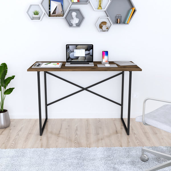 Scrivania Tavolo da Ufficio Studio Postazione di Lavoro Scrivania Semplice con Telaio in Metallo e Piano 120 x 60  cm - Vari Colori [en.casa] 