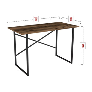 Scrivania Tavolo da Ufficio Studio Postazione di Lavoro Scrivania Semplice con Telaio in Metallo e Piano 120 x 60  cm - Vari Colori [en.casa] 