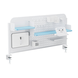 Organizer da scrivania da agganciare Sauda 114x68 cm acciaio [en.casa]