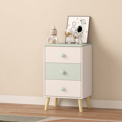 Cassettiera per bambini Sandnes con 3 cassetti [en.casa]