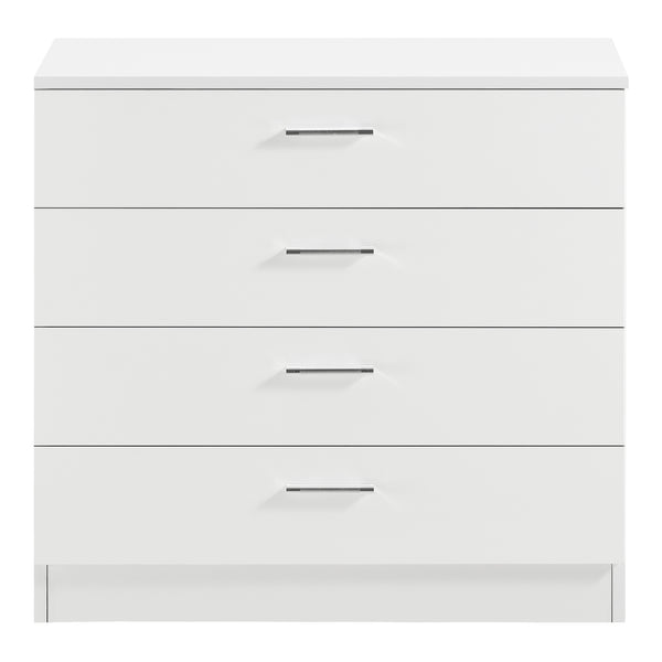 Cassettiera da Salotto / Soggiorno / Camera / Ufficio 67 x 70 x 30 cm Comò con 4 Cassetti Capienti - Bianco o Nero