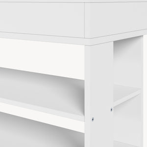 Scarpiera Boppeelo Scaffale a 5 Ripiani e Cassetto 94 x 75 x 30 cm [en.casa]