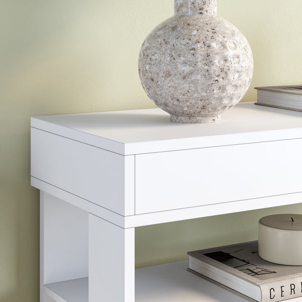 Scarpiera Boppeelo Scaffale a 5 Ripiani e Cassetto 94 x 75 x 30 cm [en.casa]