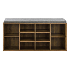Scarpiera con Seduta Imbottita Panca Portascarpe con 10 Vani 103x48x30 cm [en.casa]