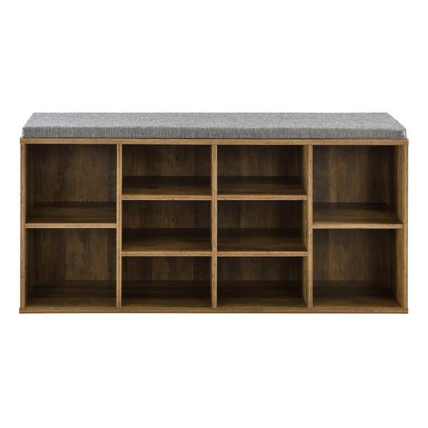 Scarpiera con Seduta Imbottita Panca Portascarpe con 10 Vani 103x48x30 cm [en.casa]