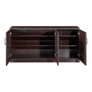 Scarpiera Løten 125x36x62 cm Wenge [en.casa]