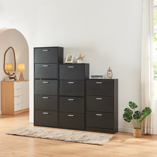 Scarpiera Sykkylven con Contenitori Ribaltabili [en.casa]