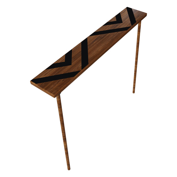 Consolle in Legno 'Holmsland' con 2 Gambe di Supporto e Piano Decorativo - Vari Colori [en.casa]