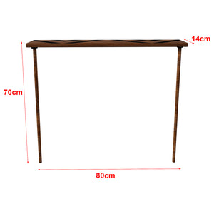 Consolle in Legno 'Holmsland' con 2 Gambe di Supporto e Piano Decorativo - Vari Colori [en.casa]