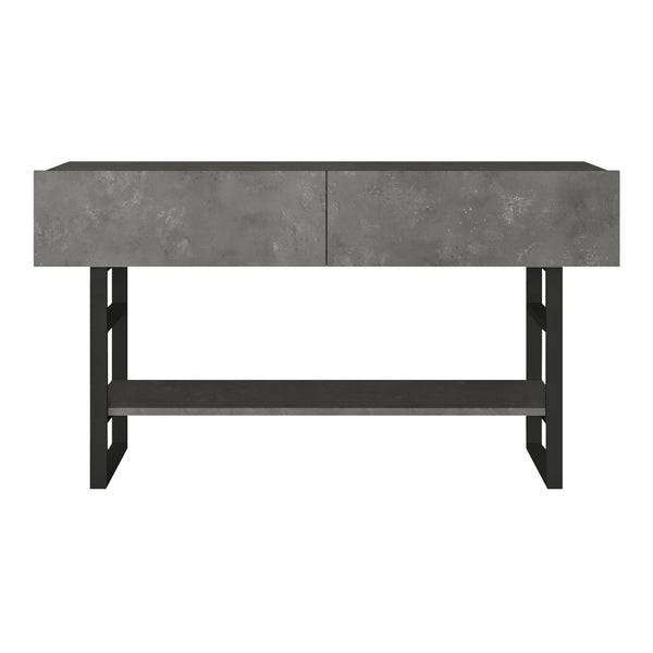 Tavolo Consolle Lappeenranta Mobile Contenitore con Ante a Ribalta 76x139x43 cm  [en.casa] 