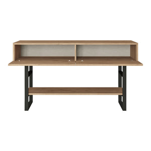 Tavolo Consolle Lappeenranta Mobile Contenitore con Ante a Ribalta 76x139x43 cm  [en.casa] 