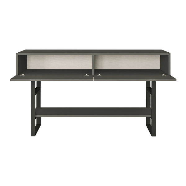 Tavolo Consolle Lappeenranta Mobile Contenitore con Ante a Ribalta 76x139x43 cm  [en.casa] 