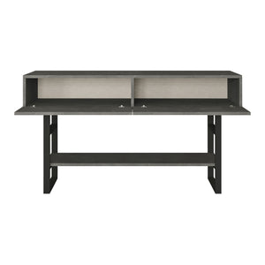 Tavolo Consolle Lappeenranta Mobile Contenitore con Ante a Ribalta 76x139x43 cm  [en.casa] 