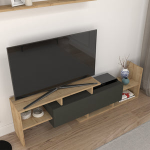 Set Liksefte di Mobile Porta TV e Mensola da Parete - [en.casa]