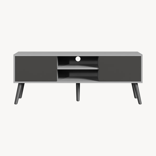 Mobile Porta TV Eskilstuna a 2 Ante e Ripiani 120 x 30 x 47 cm [en.casa]