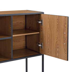 Sideboard Motala con ripiano e ante armadio vari colori [en.casa]